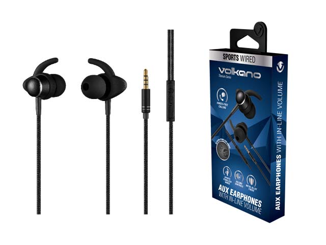 Volkano Titanium Series Aux Earphones