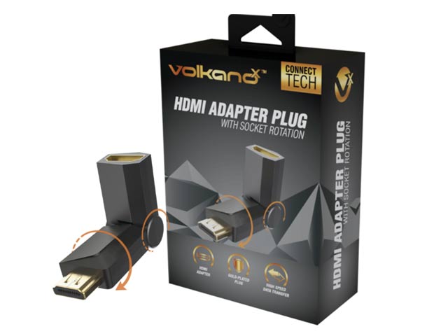 Volkanox Define Series Hdmi Swivel 180 Degree Adaptor