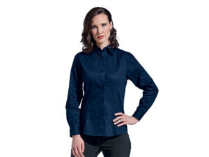 Brushed Cotton Twill Blouse Long Sleeve Ladies
