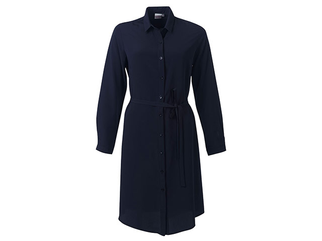 Celeste K225 Long Sleeve Shirt Dress - Plain Koshibo - Image 2