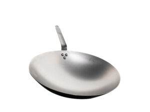 De Buyer Wok Rounded Shape Heavy Duty Carbon Steel 35Cm