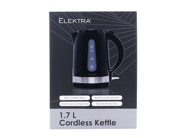 Elektra -1.7L Plastic Kettle