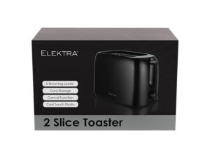 Elektra -Basic 700W 2 Slice Toaster