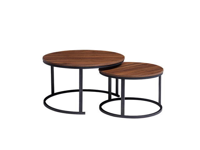 Everfurn Indus Nesting Coffee Table Mahogany 2 -Piece