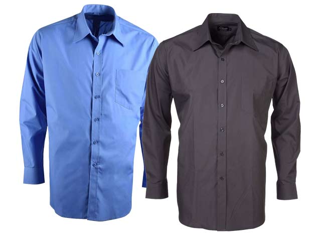 P070 Mens Long Sleeve Lounge Shirt - Image 3