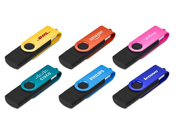 Shuffle Gyro Black Flash Drive-8Gb - Image 2