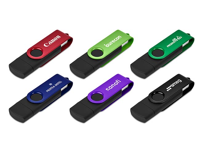 Shuffle Gyro Black Flash Drive-8Gb - Image 3