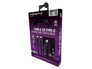 Volkano Weave Series Type-C To Type-C Cable