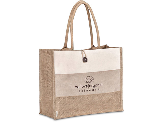 Okiyo Fukei Jute And Cotton Tote