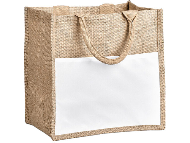 Okiyo Nuri Sublimated Pocket Jute Tote - Image 2