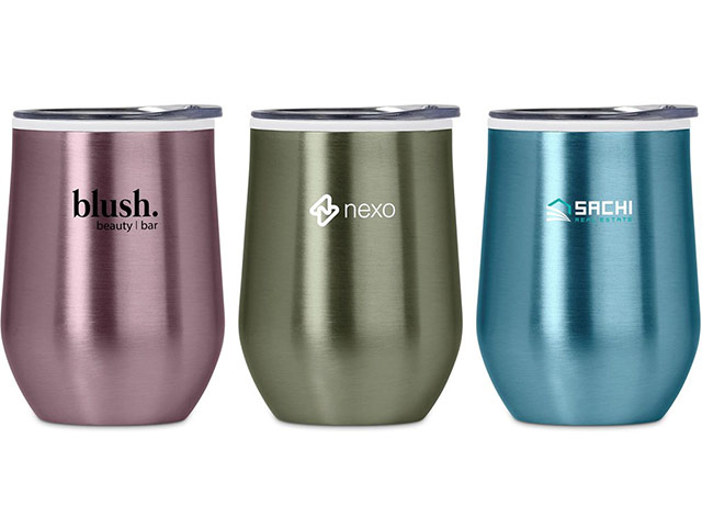 Serendipio Vogue Madison Stainless Steel And Plastic Double-Wall Tumbler-350Ml - Image 2
