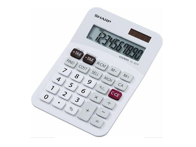 Sharp El331F Calculator (10 Digit) - Cost