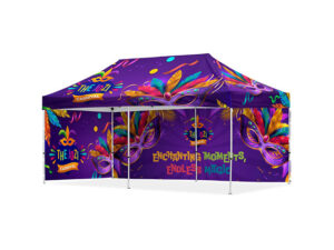 Coated Steel Sublimated Gazebo 6m x 3m - 1 Long Full- Wall Skin - 1 Short Full-Wall Skin