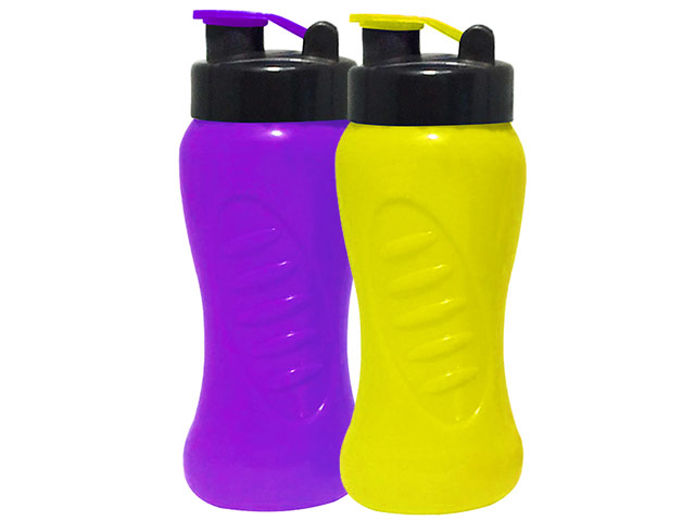 Curves 500ml water bottle with 1 col - Flip top - Image 3