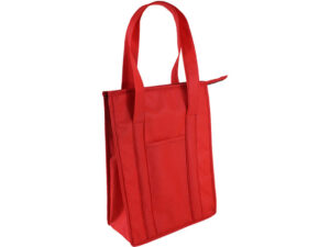 Flurry Tote Cooler with 1 col print + pocket