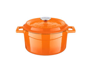 Lava Round Casserole 20Cm Matt Orange-2.82L