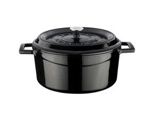 Lava Round Casserole 24Cm Black-4.49L