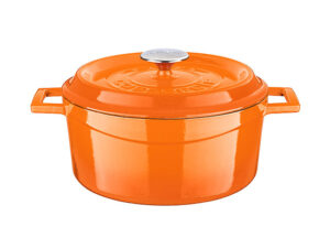 Lava Round Casserole 28Cm Matt Orange-6.7L