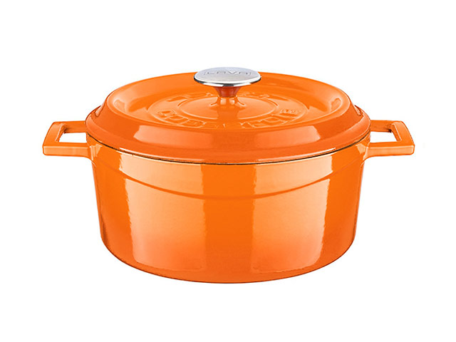 Lava Round Casserole 28Cm Matt Orange-6.7L