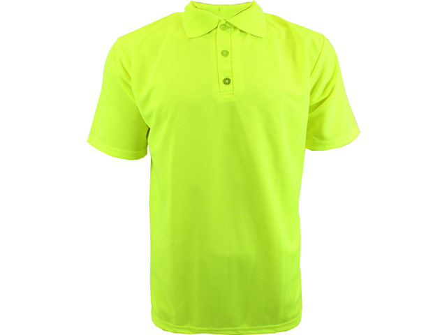 Mens Schiller High Visibility Moisture Management Safety Golf Shirt - Image 2