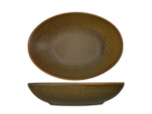 Nova Earth Mocha Oval Bowl 14.5Cm