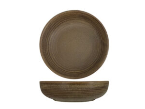 Nova Earth Mocha Shallow Bowl 14Cm