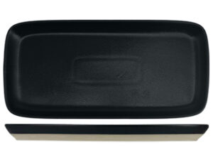 Nova Mezzo Black Rectangular Plate