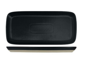 Nova Mezzo Black Rectangular Plate