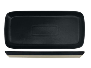 Nova Mezzo Black Rectangular Plate