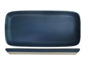 Nova Mezzo Blue Rectangular Plate