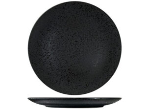 Nova Rain Black Coupe Plate 30Cm