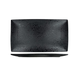 Nova Rain Black Rectangular Plate