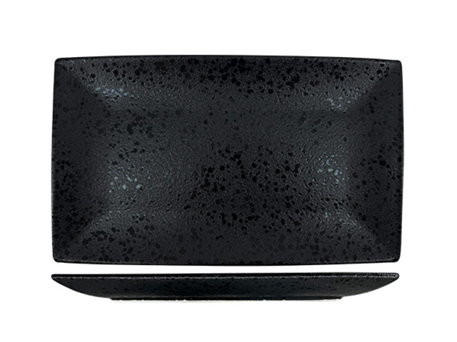 Nova Rain Black Rectangular Plate