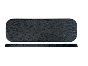 Nova Reveal Granite Black Rectangular Plate