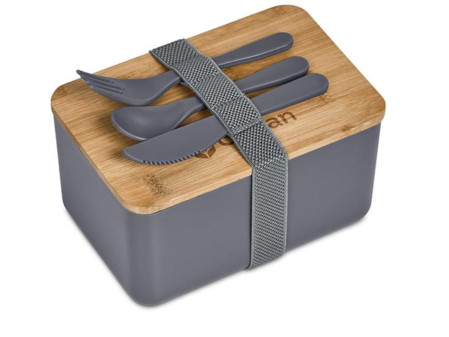 Okiyo Pasuta Recycled Plastic & Bamboo Lunch Box - Image 2