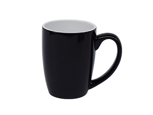 Standard Bullet Black Outside/Inside White Mug 340Ml