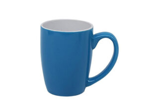 Standard Bullet Light Blue Outside/Inside White Mug 340Ml