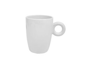 Standard Cafe Mug White With Round Handle 340Ml
