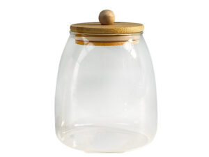 Tappered Jar With Wooden Lid(910Ml)