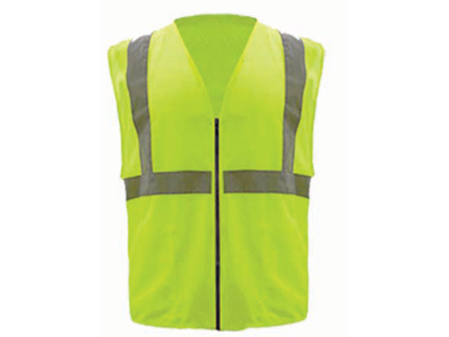 Unisex High Visiblity Reflective Zip Up Vest - Image 2